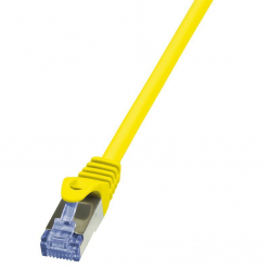 Kabel LOGILINK CQ3037S LOGILINK Patchcord Cat.6A 10G S/FTP PIMF PrimeLine 1m żółty