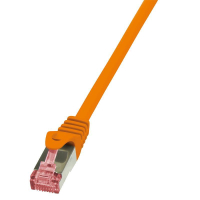Patchcord LOGILINK CQ3048S Cat.6A 10G S/FTP PIMF PrimeLine 1,5m pomarańczowy