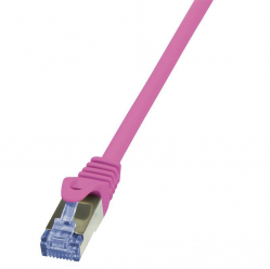 LOGILINK CQ3049S LOGILINK Patchcord Cat.6A 10G S/FTP PIMF PrimeLine 1,5m różowy