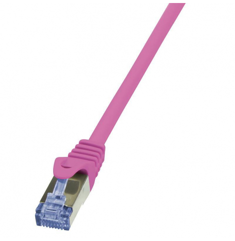 LOGILINK CQ3049S LOGILINK Patchcord Cat.6A 10G S/FTP PIMF PrimeLine 1,5m różowy