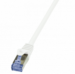 Kabel LOGILINK CQ3041S LOGILINK Patchcord Cat.6A 10G S/FTP PIMF PrimeLine 1,5m biały