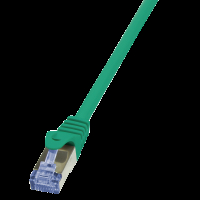 Patchcord LOGILINK CQ3015S Cat.6A 10G S/FTP PIMF PrimeLine 0,25m zielony