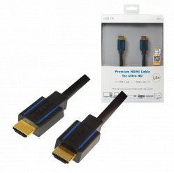 Kabel LOGILINK CHB004 LOGILINK - Premium HDMI 2.0 Cable for Ultra HD, 1.8m