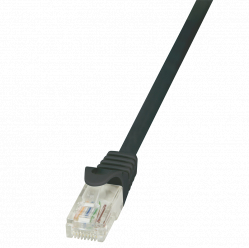 Kabel LOGILINK CP2043U LOGILINK Patchcord CAT 6 U/UTP EconLine 1,5m czarny