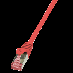 LOGILINK CQ2014S LOGILINK Patchcord Cat.6 S/FTP PIMF PrimeLine 0,25m, czerwony