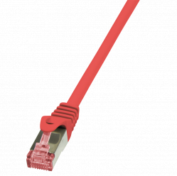 Kabel LOGILINK CQ2014S LOGILINK Patchcord Cat.6 S/FTP PIMF PrimeLine 0,25m, czerwony