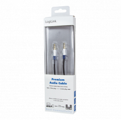 Kabel LOGILINK BASC15 LOGILINK - Kabel audio Premium 3,5 mm męski 1,5m