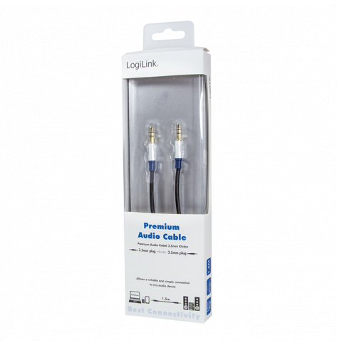 LOGILINK BASC15 LOGILINK - Kabel audio Premium 3,5 mm męski 1,5m