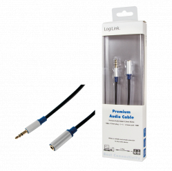 Kabel LOGILINK BASE15 LOGILINK - Przedłużacz audio Premium 3,5 mm 1,5m