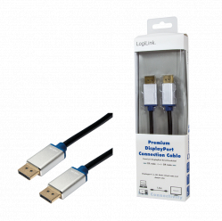 Kabel LOGILINK BDPM20 LOGILINK - Kabel Premium DisplayPort męski 2m