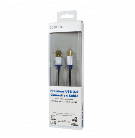 LOGILINK BUAB215 LOGILINK - Kabel Premium USB2.0 A/B 1,5m