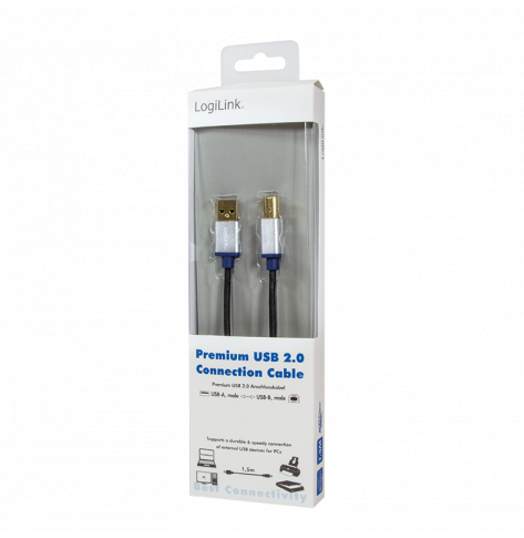 Kabel LOGILINK BUAB220 LOGILINK - Kabel Premium USB2.0 A/B 2m