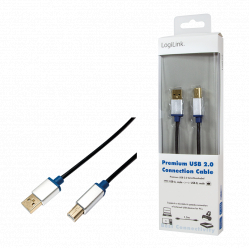 Kabel LOGILINK BUAB220 LOGILINK - Kabel Premium USB2.0 A/B 2m