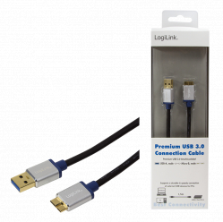 Kabel LOGILINK BUAM320 LOGILINK - Kabel Premium USB 3.0 Typ-A -> micro Typ-B 2m