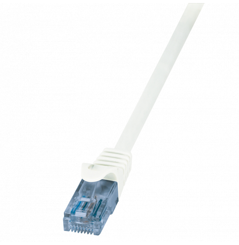 Kabel LOGILINK CP3021U LOGILINK Patch cord U/UTP;cat.6A; wtyk RJ45-cat.6; EconLine; dł.0,5m;biały