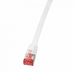 Kabel LOGILINK CF2091S LOGILINK - Płaski Patch cord U/FTP;6;PIMF;dł.10m;biały