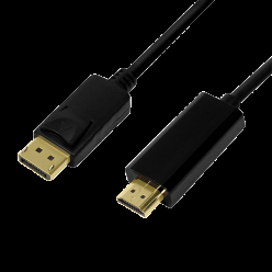 LOGILINK CV0126 LOGILINK - Kabel DisplayPort/HDMI 4K ,dł.1m
