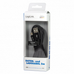 Kabel LOGILINK CU0134 LOGILINK - Kabel USB Sync & charging , USB-A do Micro USB male, 2m