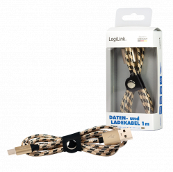 Kabel LOGILINK CU0133 LOGILINK - Kabel USB Sync & charging , USB-A do USB-C male,wbudowany rezystor,1m