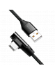 Kabel LOGILINK CU0137 LOGILINK - Kabel USB 2.0 kątowy 90  USB-A męski na USB-C męski, 0,3 m