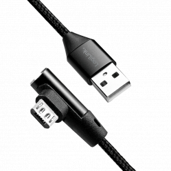 LOGILINK CU0141 LOGILINK - Kabel USB 2.0 kątowy 90  USB-A męski do micro-USB męski 0,3 m