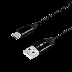 LOGILINK CU0139 LOGILINK - Kabel USB 2.0, USB-A męski na USB-C męski, 0,3 m