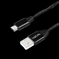 Kabel LOGILINK CU0143 - USB 2.0, USB-A męski do micro-USB męski 0,3 m