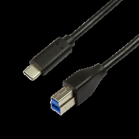 Kabel LOGILINK CU0163 LOGILINK - Kabel USB 3.2 Gen1x1, męski USB-C do męskiego USB-B, 2m