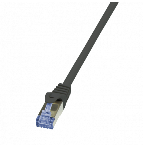 Kabel LOGILINK CQ4013S LOGILINK - Patchcord kat.6A/7, 600MHz S/FTP PIMF PrimeLine czarny 0,25m