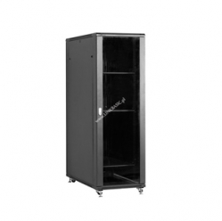 Szafa serwerowa Linkbasic 19 47U 600x1000mm czarna (drzwi przednie szklane)