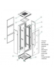 Szafa serwerowa Linkbasic 19 47U 600x1000mm czarna (drzwi przednie szklane)