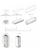 Szafa serwerowa Linkbasic 19 47U 600x1000mm czarna (drzwi przednie szklane)