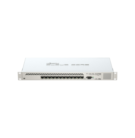 Router  MIKROTIK MT CCR1016-12G MikroTik CCR1016-12G L6 16xCore 1.2GHz 2GB RAM  12xGig LAN  Rack 19  LCD