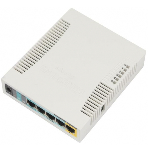 Router MIKROTIK MT RB951Ui-2HnD MikroTik RB951Ui-2HnDOS L4 128MB RAM 5xLAN 1xUSB 2.4GHz 802.11b g n
