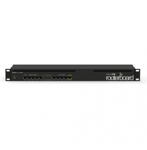 Router  MIKROTIK MT RB2011iL-RM Mikrotik RB2011iL-RM L4 64MB RAM  5xLAN  5xGig LAN  Rack 19  1 port with PoE