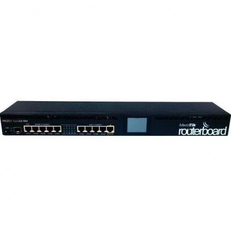Router MIKROTIK MT RB2011UiAS-RM Mikrotik RB2011UiAS-RM L5 128MB RAM 5xLAN 5xGig LAN 1xSFP LCD USB Rack19