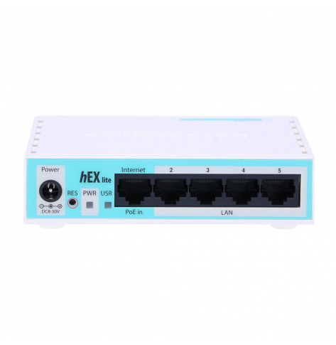 Router MIKROTIK MT RB750r2 MikroTik hEX liteOS L4 64MB RAM 5xLAN Soho PoE in plastic case