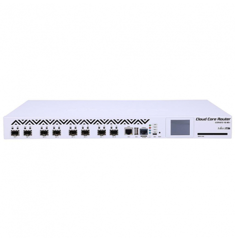 Router  MIKROTIK MT CCR1072-1G-8S+ MikroTik CCR1072-1G-8S+ L6 72xCore 1GHz 16GB RAM  8x SFP+ 10GbE  1x RJ45 GbE