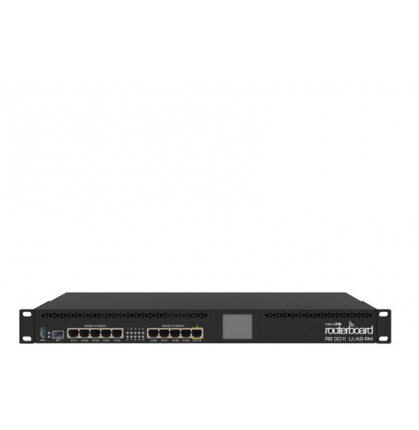Router MIKROTIK MT RB3011UIAS-RM Mikrotik RB3011UIAS-RM L5 1GB RAM 10xGig LAN 1xSFP LCD 1xUSB 3.0 Rack19