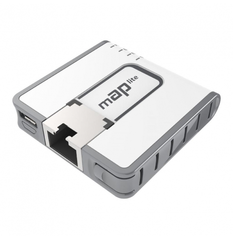 Router MikroTik mAP lite RouterOS L4 64MB RAM 1xLAN 802.11b/g/n PoE in 802.3at or 5V