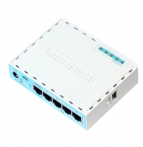 Router MIKROTIK MT RB750Gr3 MikroTik hEXOS L4 256MB RAM 5xGig LAN Soho PoE in plastic case