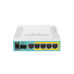 Router  MIKROTIK MT RB960PGS MikroTik RB960PGS hEX PoE L4 128MB RAM  5xLAN  1xSFP  1xUSB  port 2-5PoE output