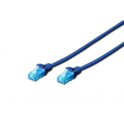 Kabel DIGITUS DK-1512-0025/B patch cord UTP CAT.5E niebieski 0.25m 15 LGW