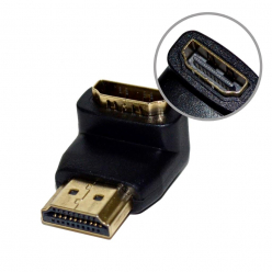 VKO TC-H113K Vakoss Adapter HDMI F -> HDMI M (kątowy) TC-H113K, czarny, blister
