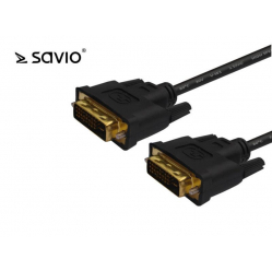 Kabel DVI-D (M) - DVI-D (M) 24+1 1,8m Savio