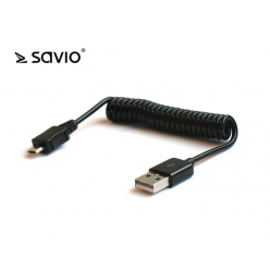 SAVIO SAVKABELCL-11 SAVIO CL-11 Kabel USB AM - micro USB Spirala BM 1,0m