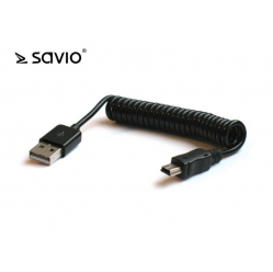 Kabel USB AM - mini USB Spirala BM 1,0m Savio