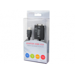 Adapter HDMI-VGA SAVIO CL-23 z audio