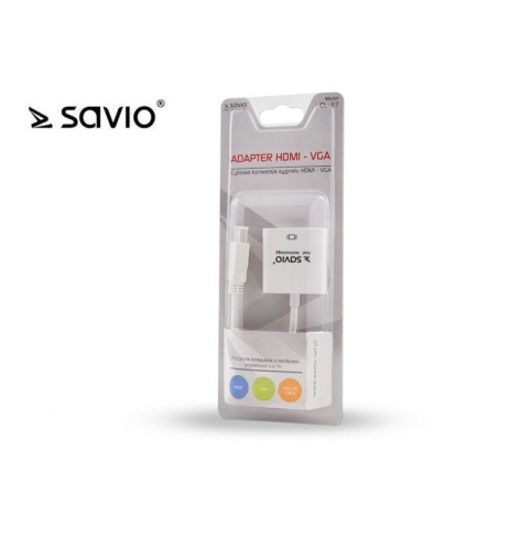 SAVIO SAVKABELCL-27 SAVIO CL-27 Adapter HDMI-VGA