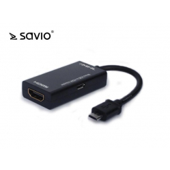 Adapter MHL micro USB-HDMI SAVIO CL-32